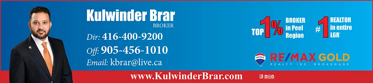 Kulwinder Brar, RE/MAX GOLD REALTY INC. Brokerage