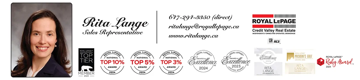 Rita Lange, Royal LePage Credit Valley Real Estate, Brokerage*