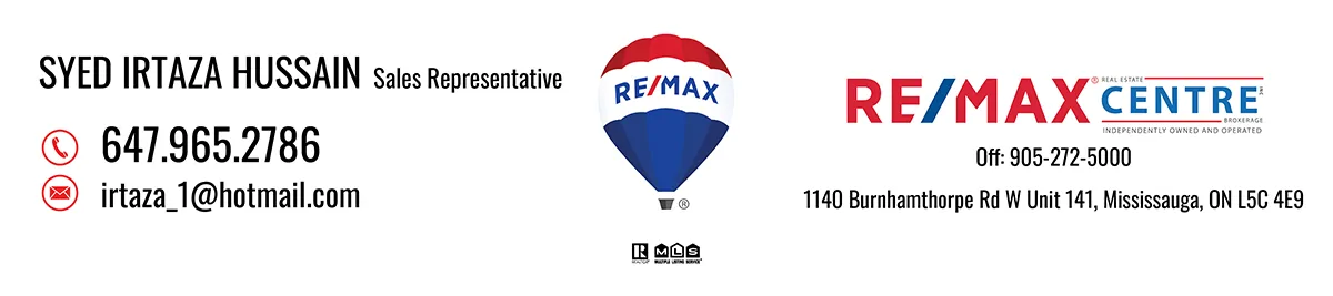Syed Irtaza Hussain, RE/MAX REAL ESTATE CENTRE INC, Brokerage