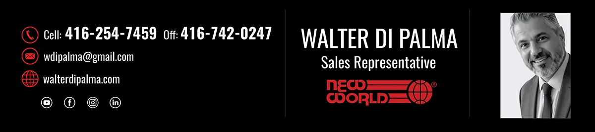Walter Di Palma, NEW WORLD 2000 REALTY INC. Brokerage