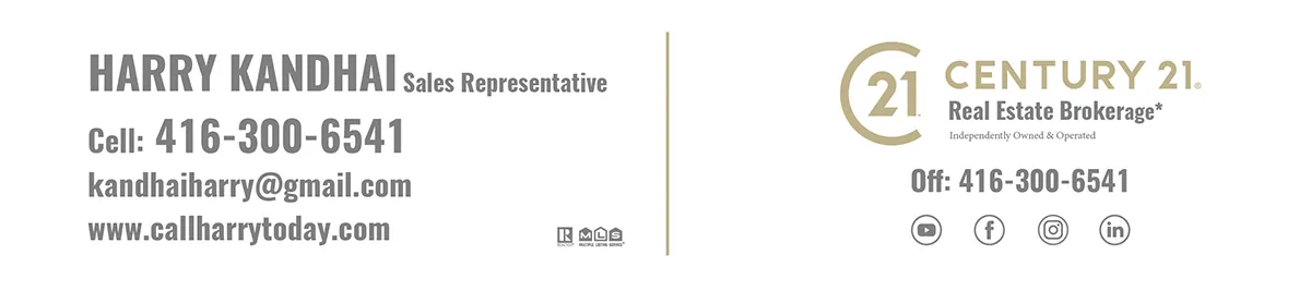 Harry Kandhai, CENTURY 21 Legacy Ltd., Brokerage*