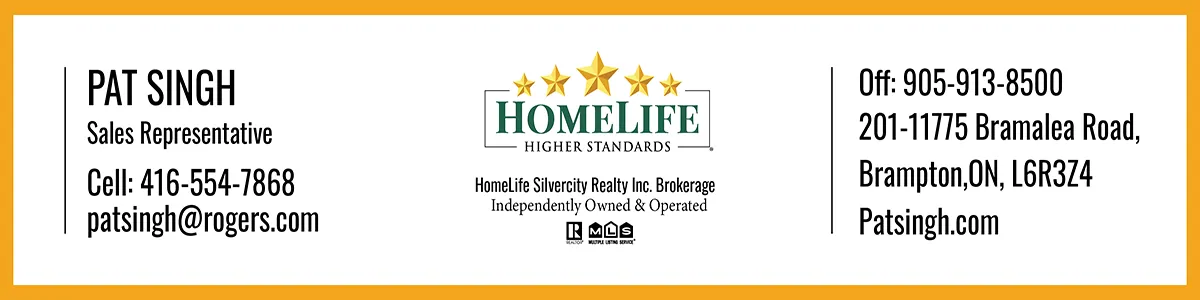 Pat Singh, HomeLife Silvercity Realty Inc. Brokerage