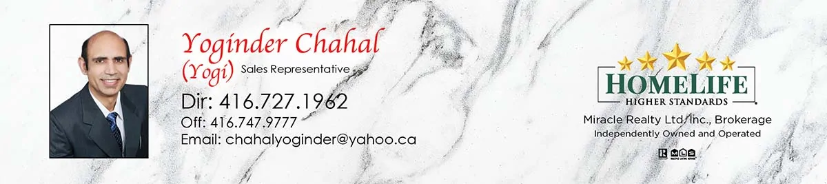 Yoginder Chahal, HomeLife Miracle Realty Ltd., Brokerage*