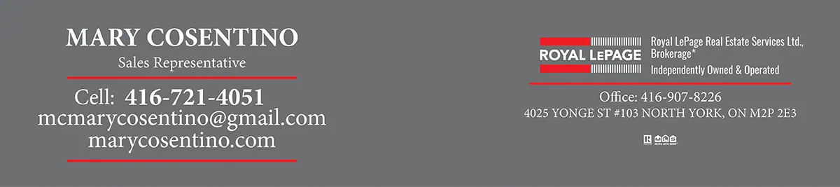 Mary Cosentino, Royal LePage Real Estate Services Ltd., Brokerage*