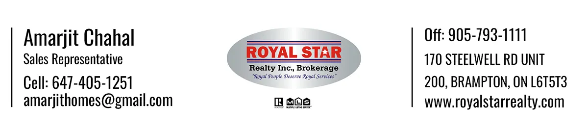 Amarjit Chahal, Royal Star Realty Inc., Brokerage