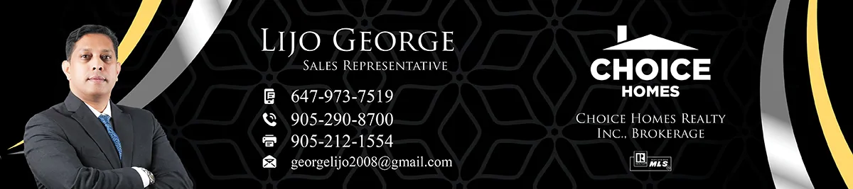 Lijo George, CHOICE HOMES REALTY INC. Brokerage