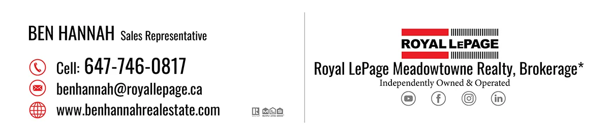 Ben Hannah, Royal LePage Meadowtowne Realty, Brokerage*