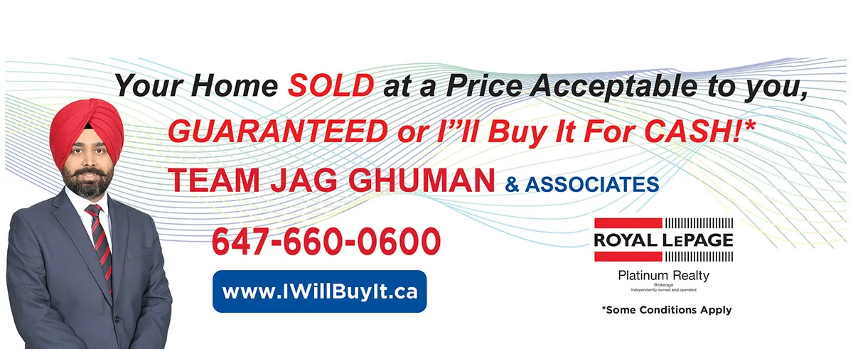 Team Jag Ghuman &amp; Associates, Royal Lepage Platinum Realty Brokerage.