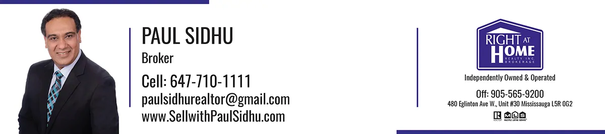 Paul Sidhu, Right At Home Realty, Brokerage