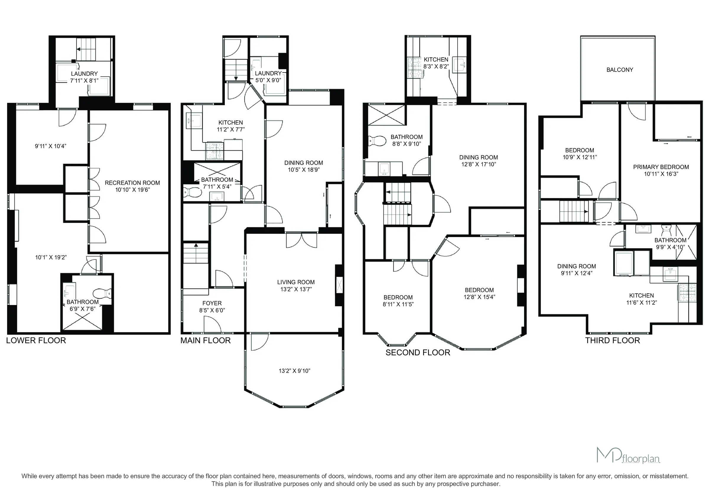 Floor plan of 31 Tyndall Avenue, Toronto
