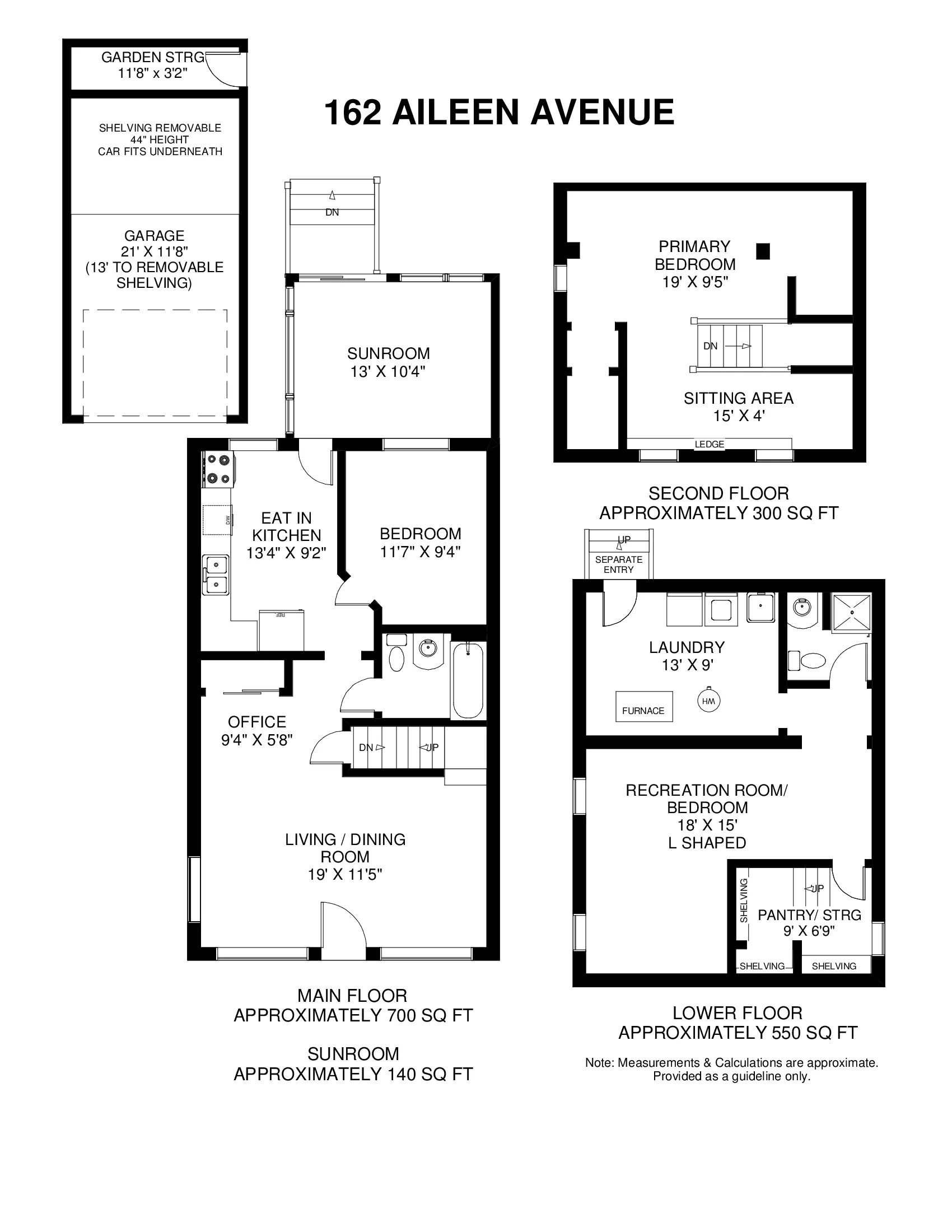 Floor plan of 162 Aileen Avenue, York