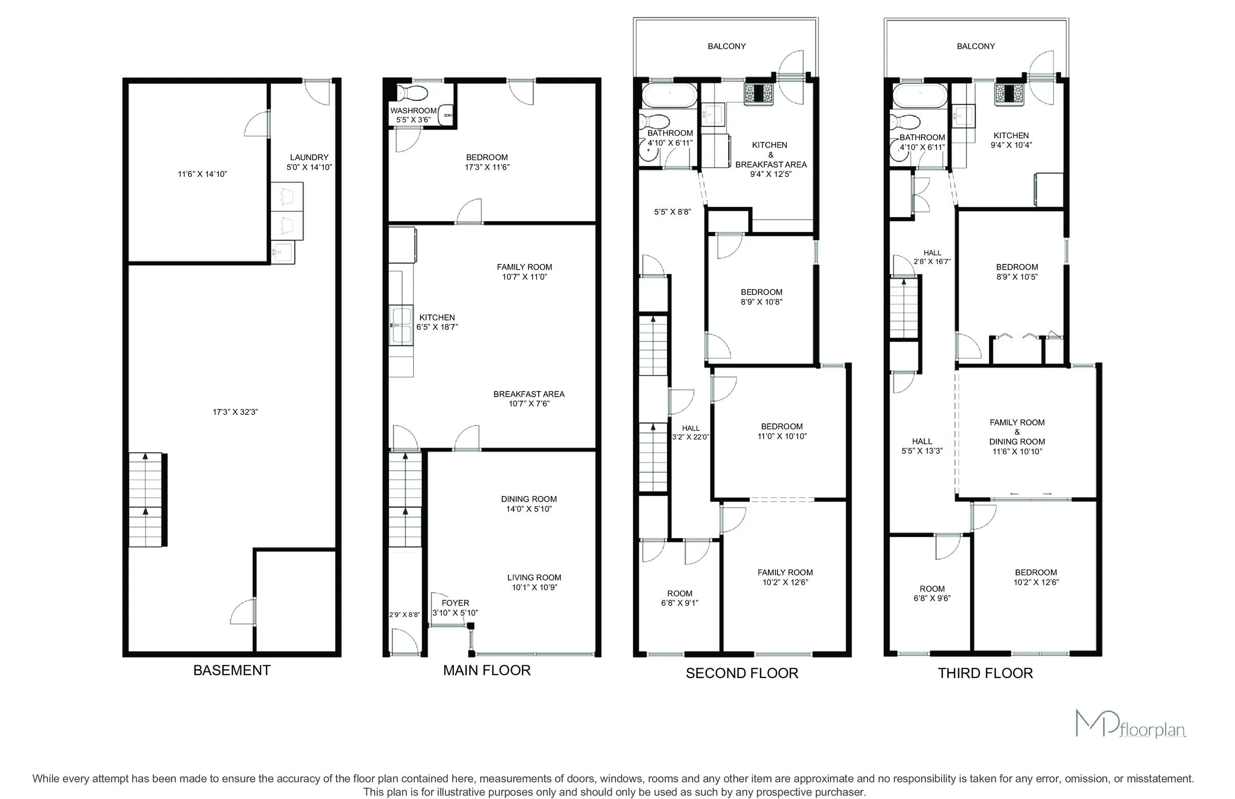 Floor plan of 1359 Danforth Avenue, Toronto