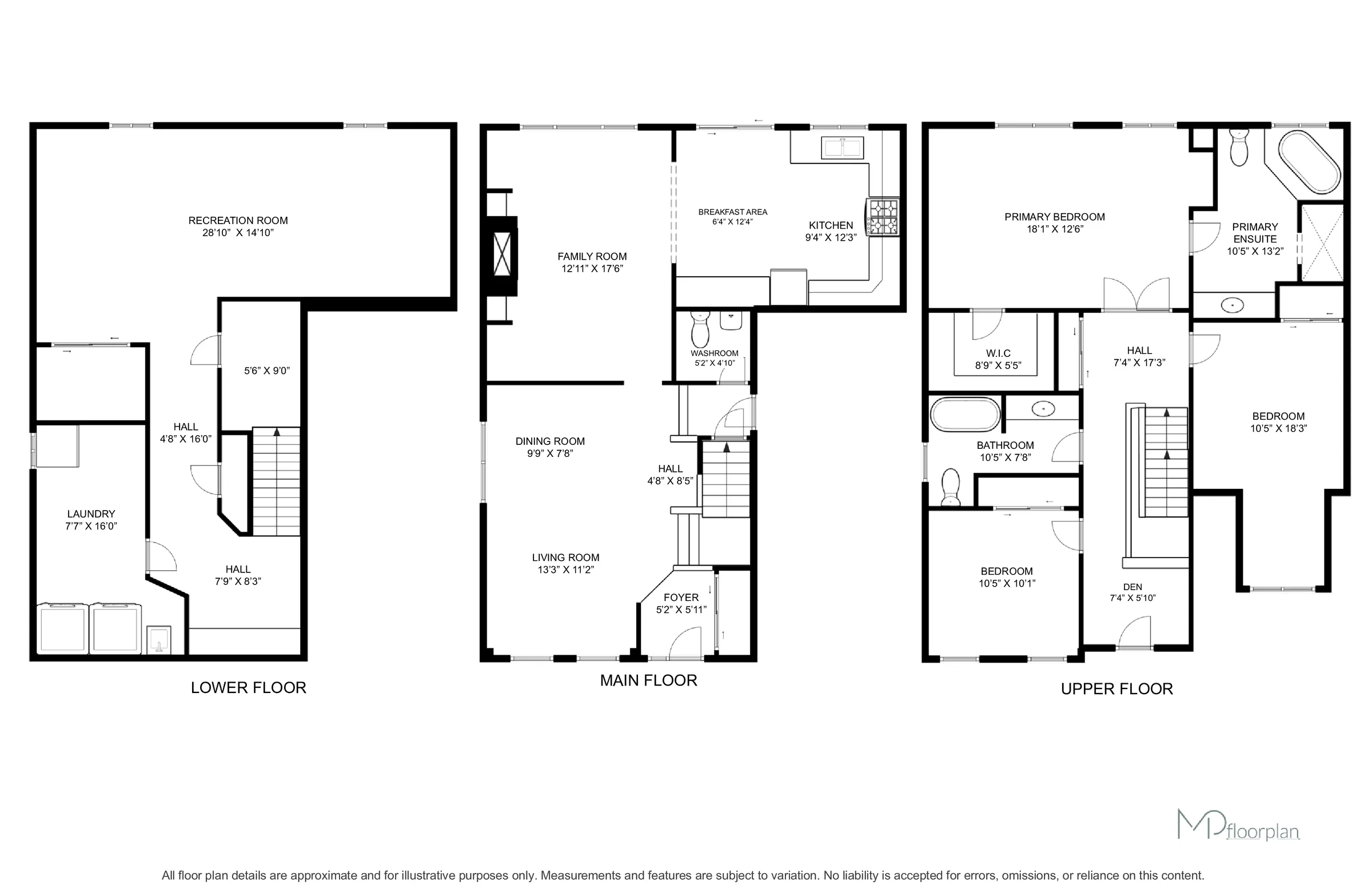 Floor plan of 723 Turrell Crescent, Milton