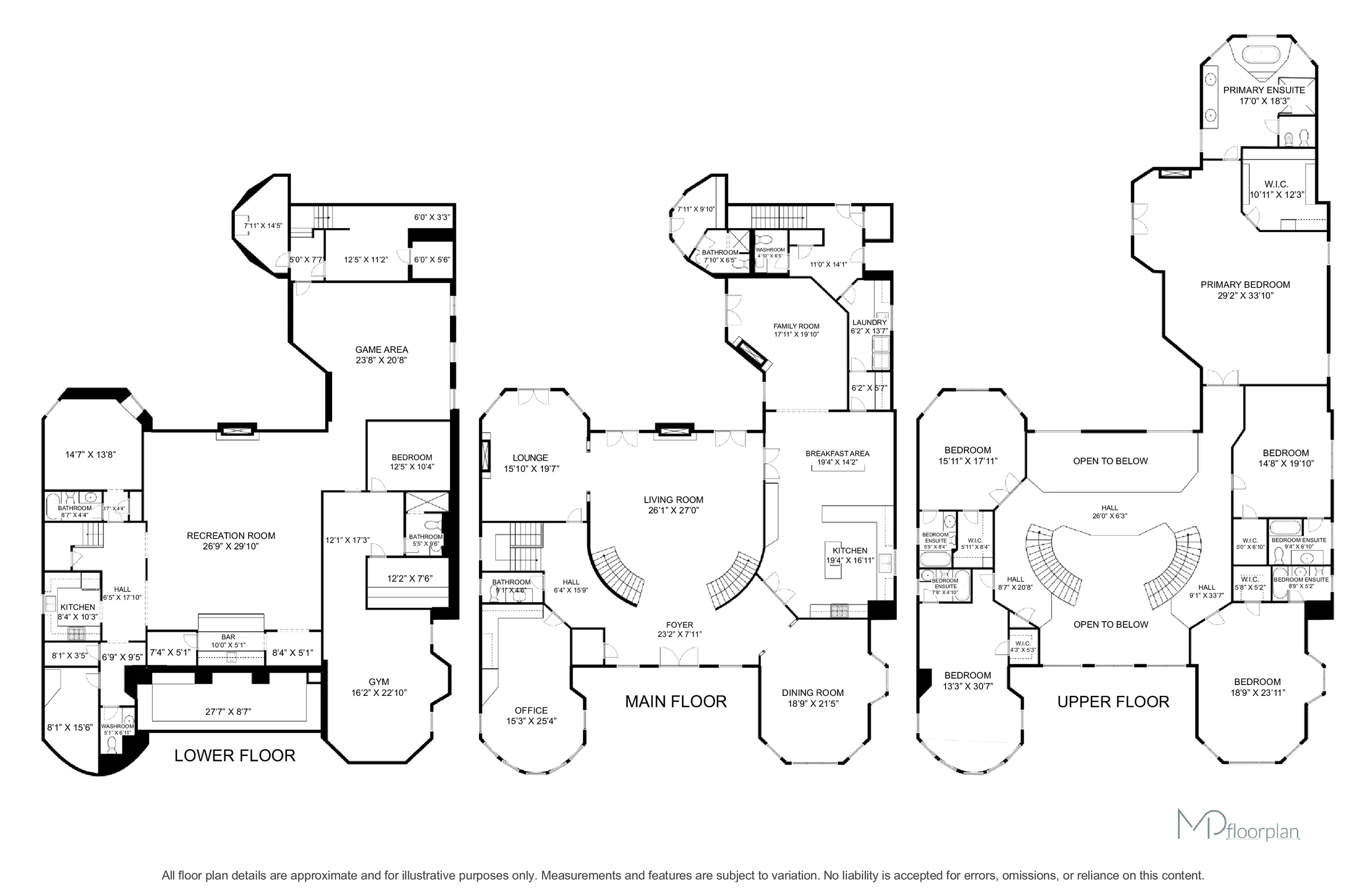 Floor plan of 23 Maryvale Crescent, Richmond Hill