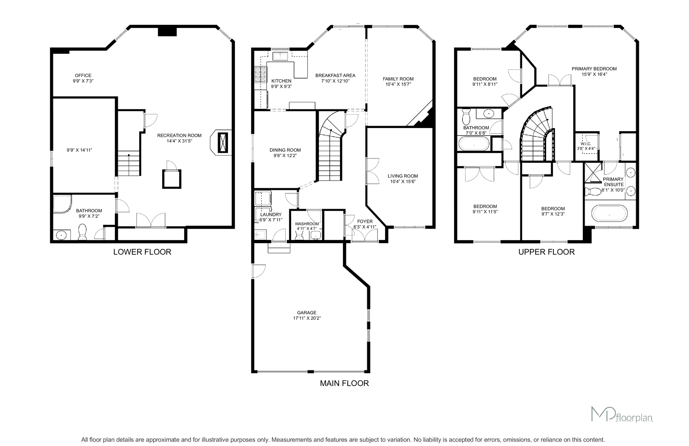 Floor plan of 33 Harrop Avenue, Halton Hills