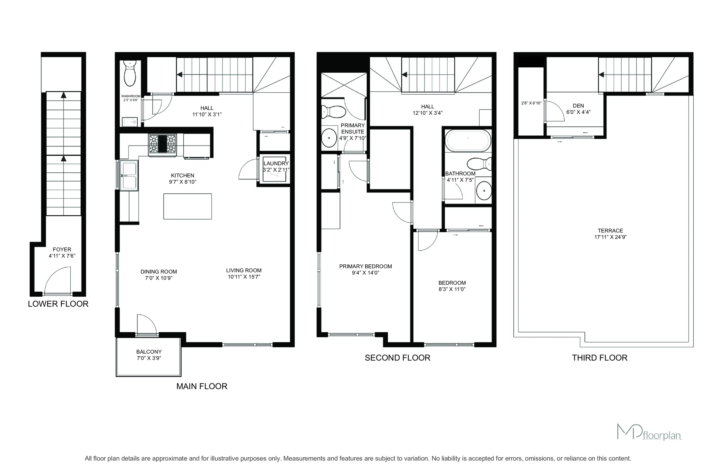Floor plan of #536-1555 Kingston Road, Pickering
