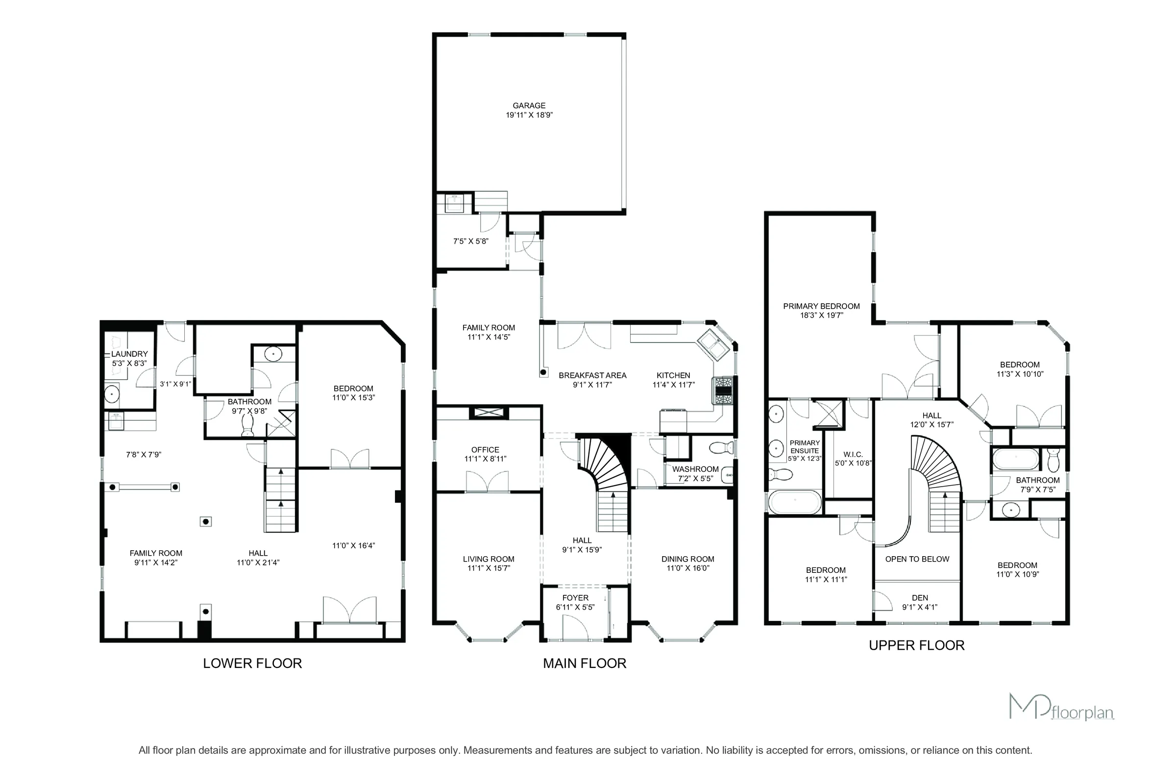 Floor plan of 2441 Capilano Crescent, Oakville