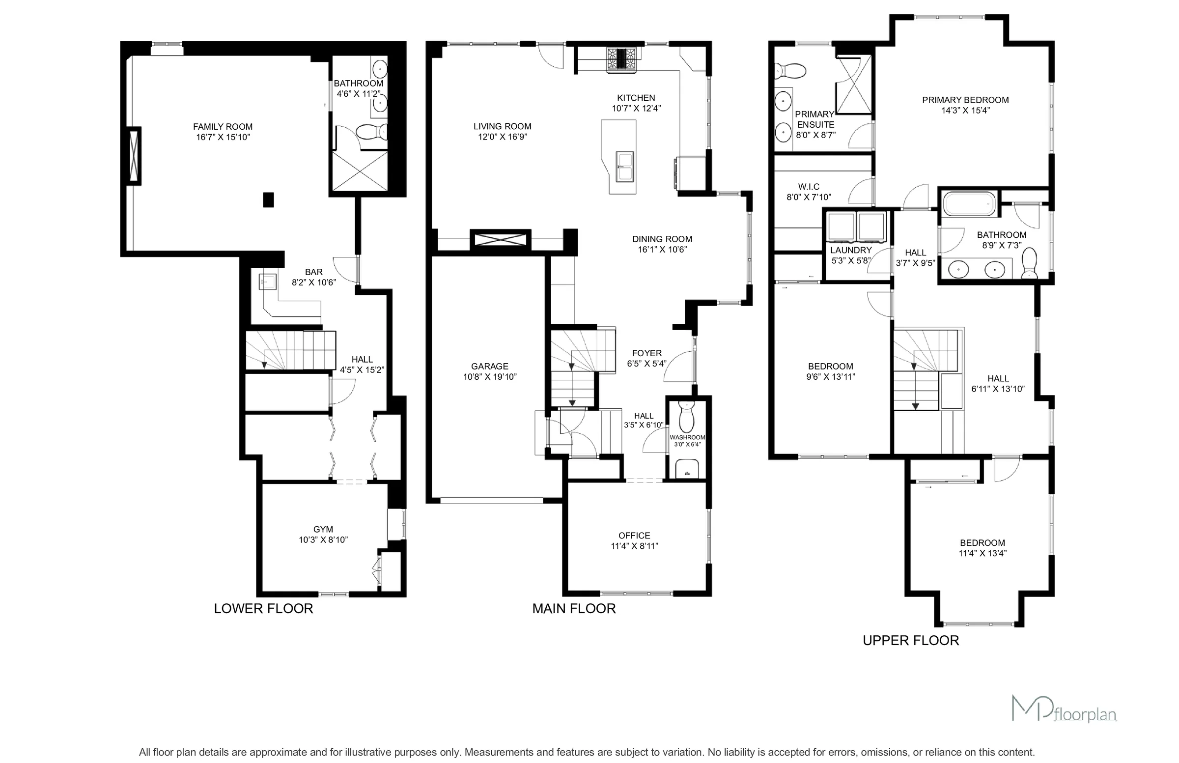 Floor plan of 1082 Belcourt Street, Pickering