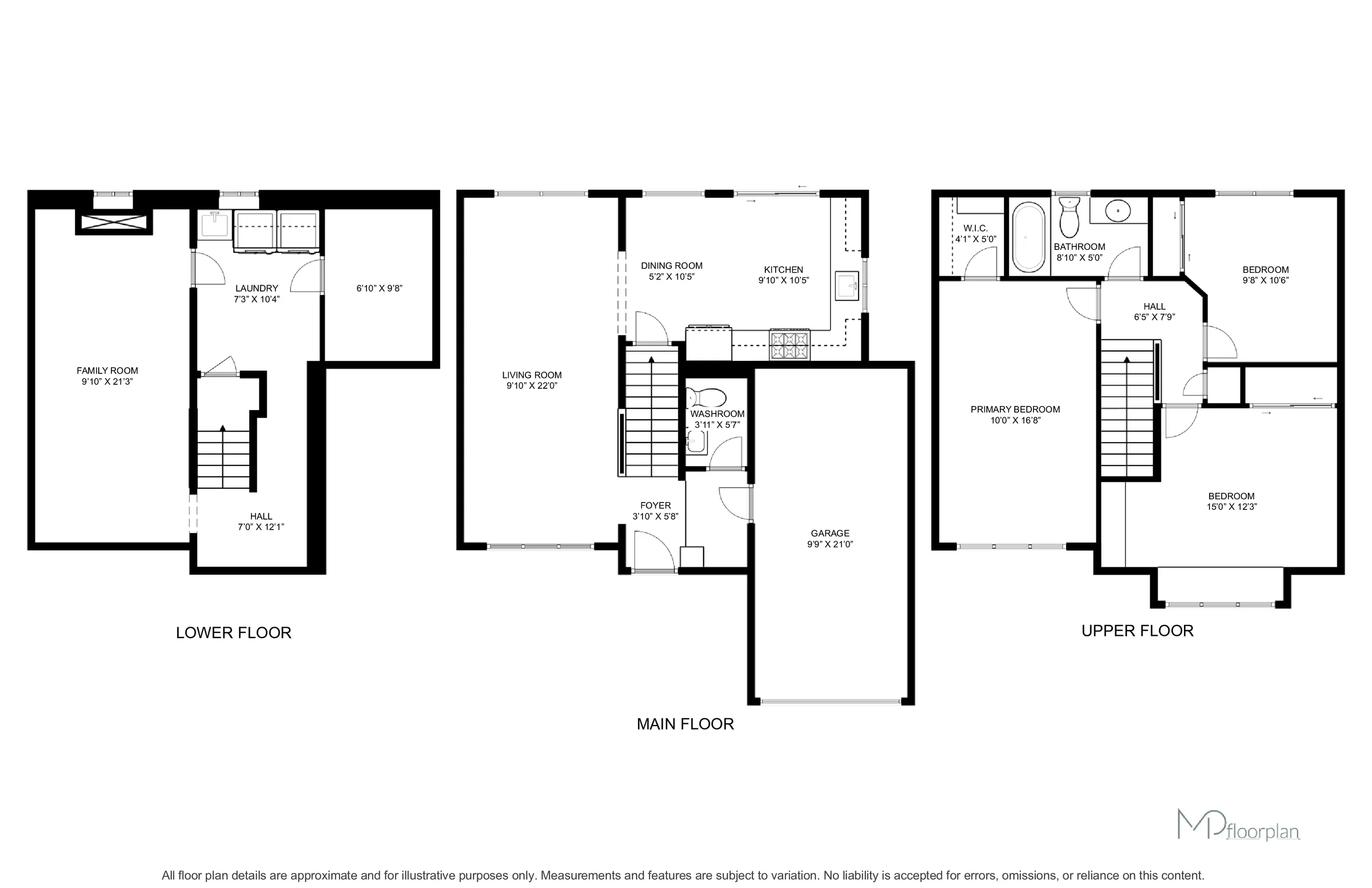 Floor plan of 882 McDuffe Crescent, Milton