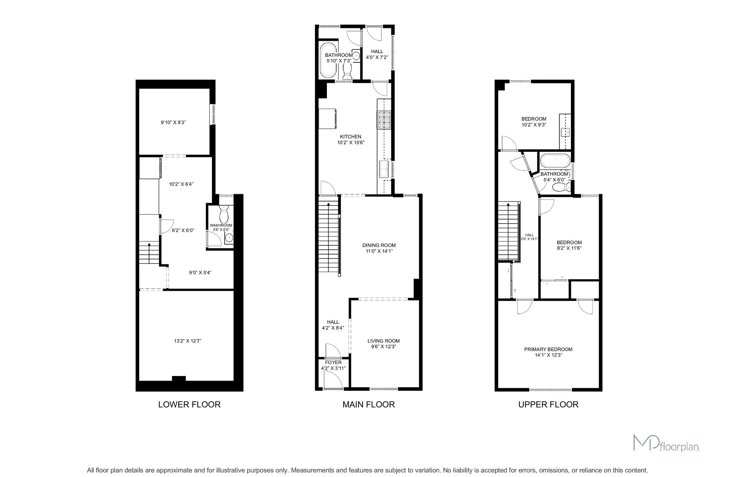 Floor plan of 102 Bartlett Avenue, Toronto