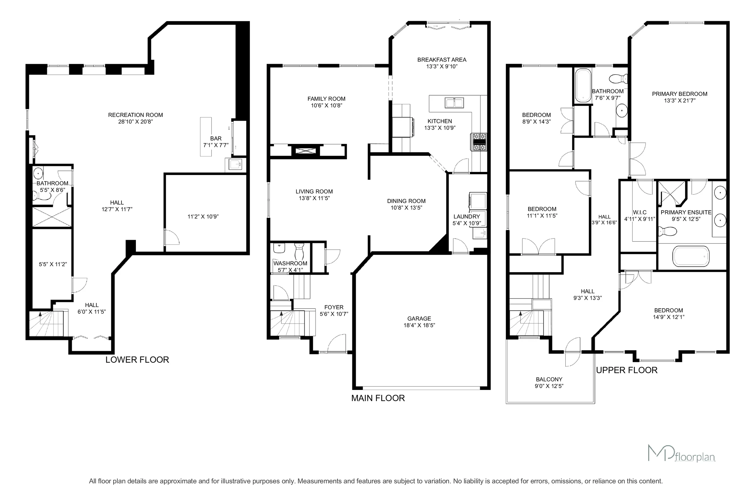Floor plan of 3225 Escada Drive, Mississauga
