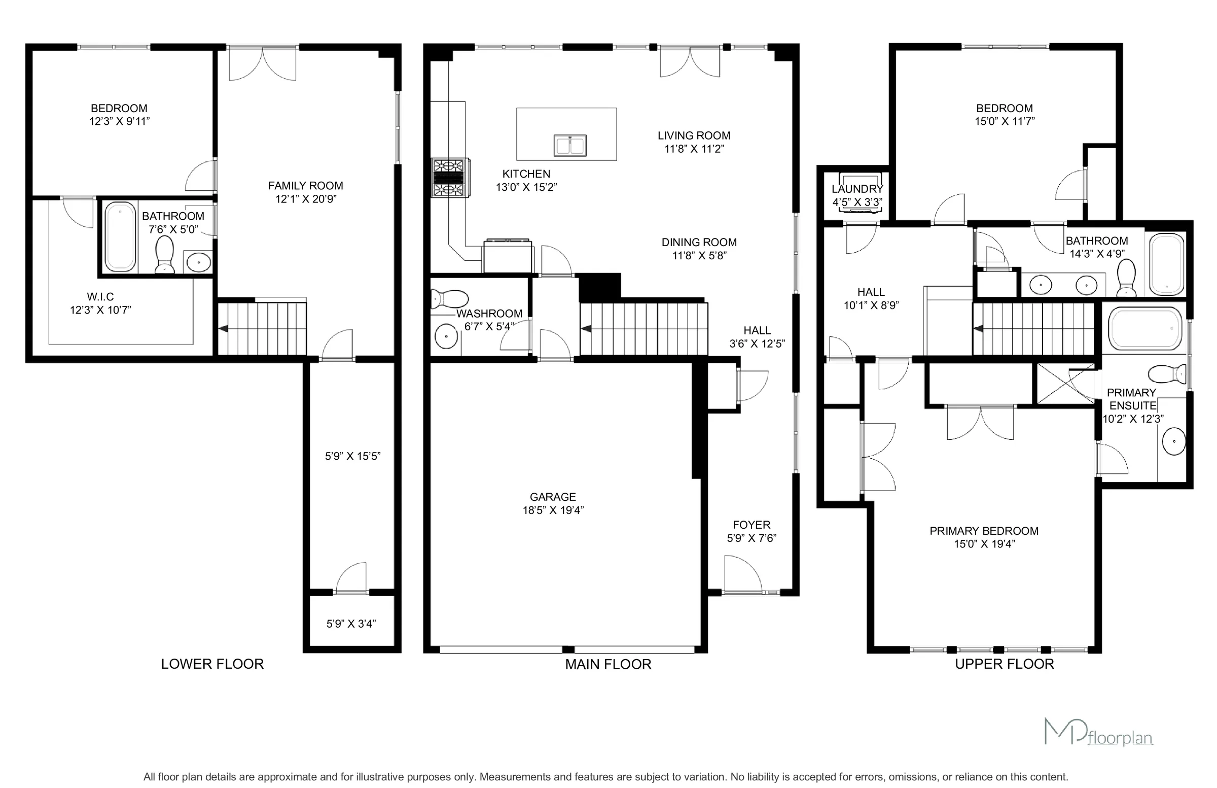 Floor plan of 1051 Fernridge Common, Burlington