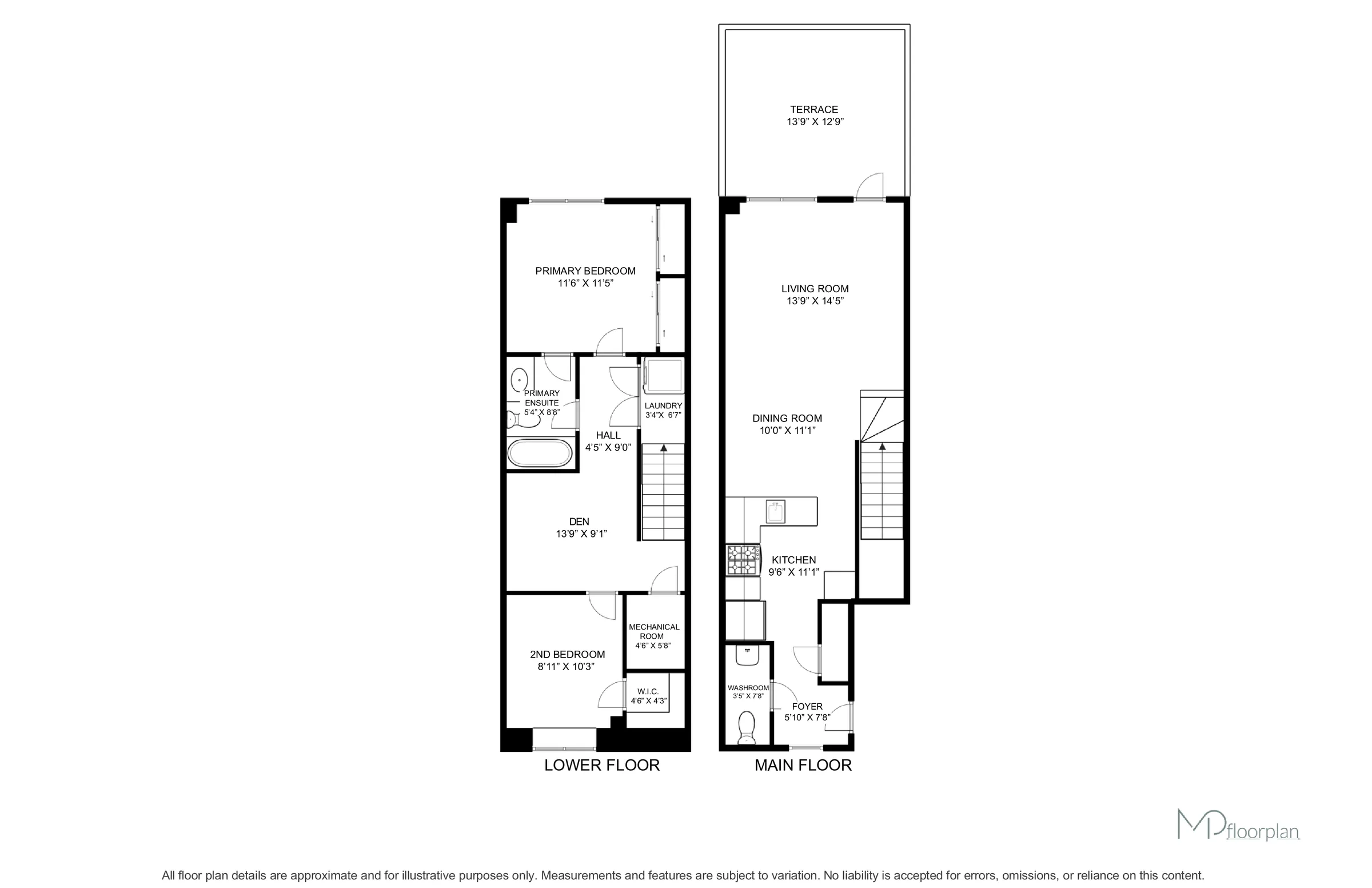 Floor plan of #2-110 Caledonia Park Road, Toronto