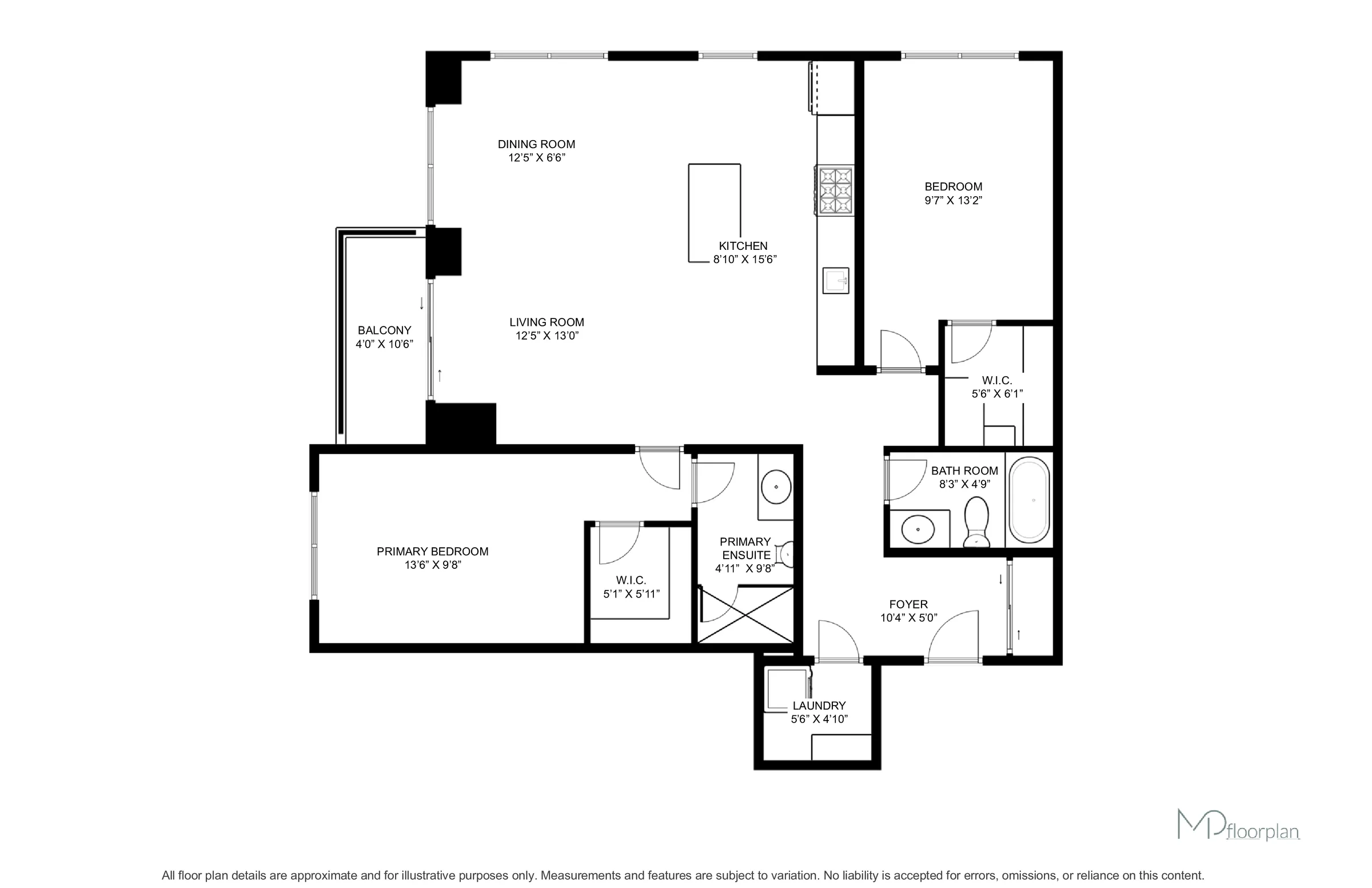 Floor plan of #PH5-3600 Highway 7 West, Woodbridge