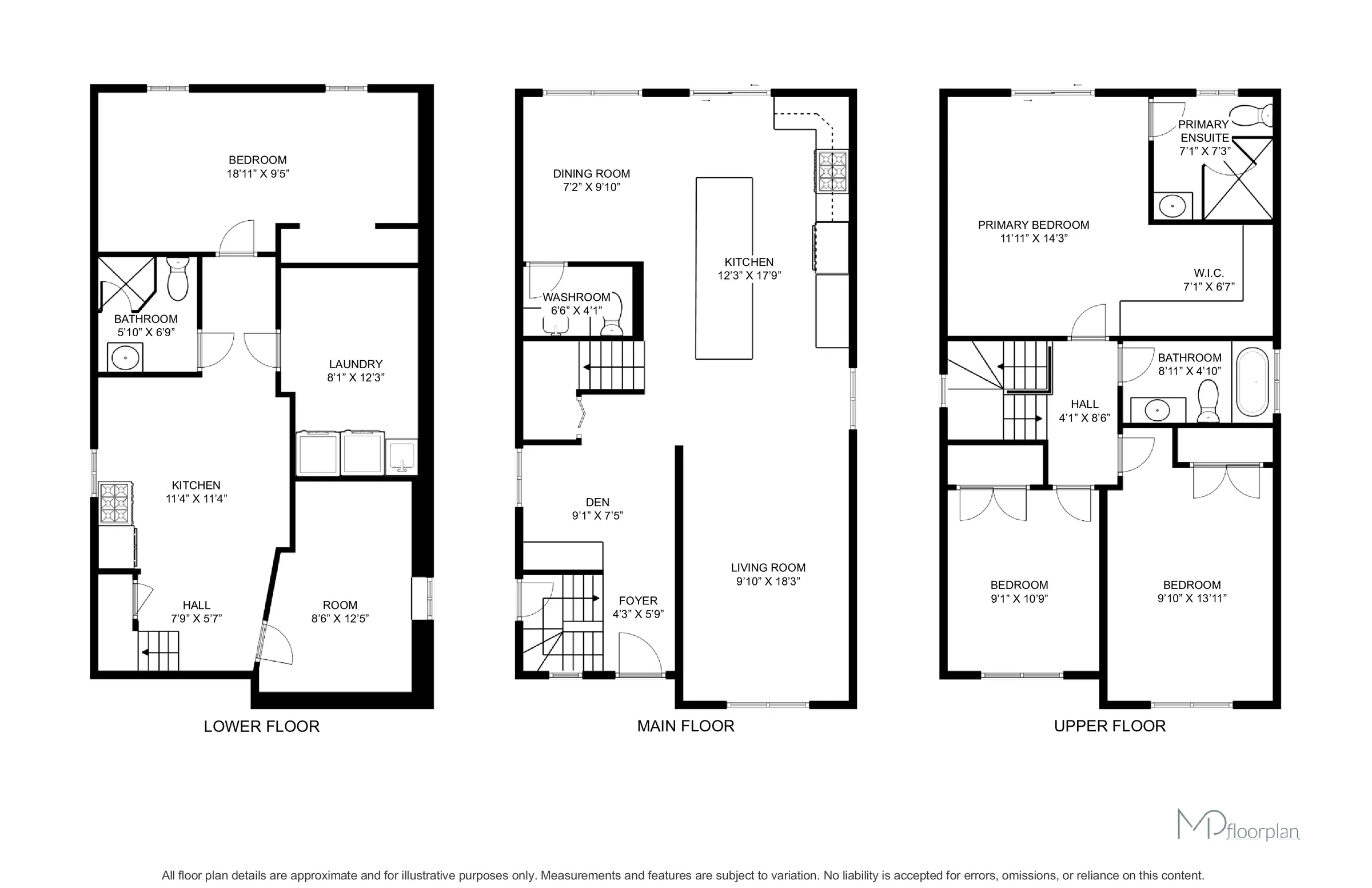 Floor plan of 39 Broadview Avenue, Mississauga