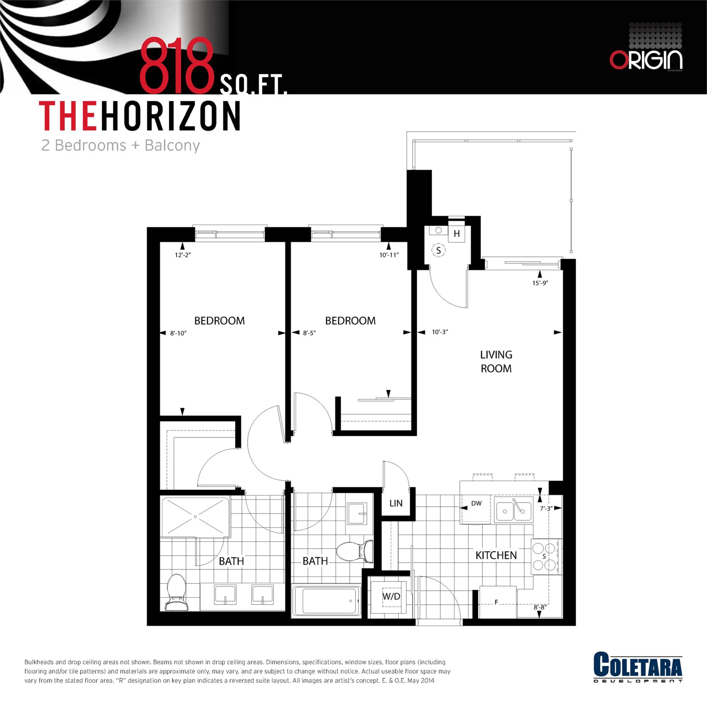 Floor plan of #220-630 Sauve Street, Milton