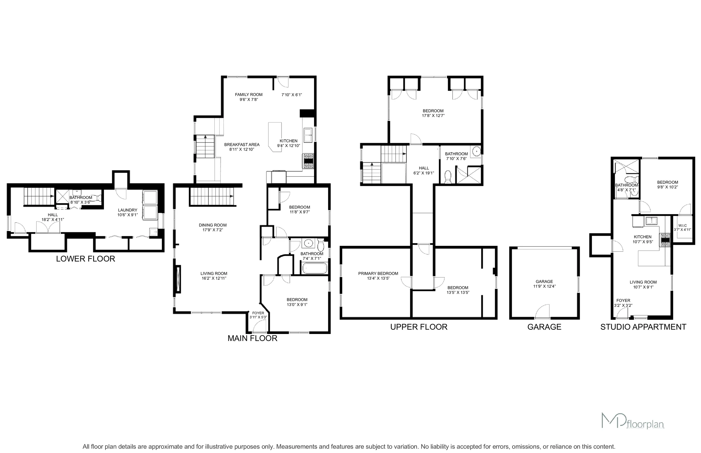 Floor plan of 83 Mill Street South, Brampton