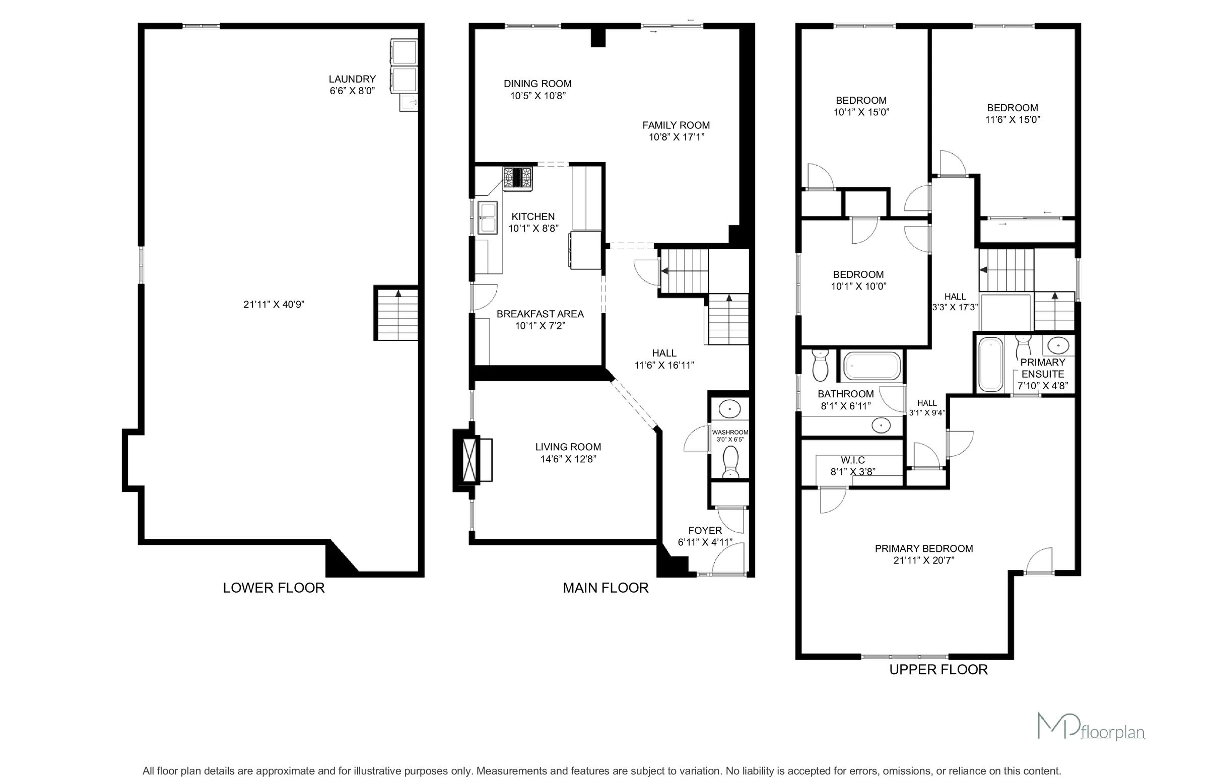 Floor plan of 172 Morton Way, Brampton
