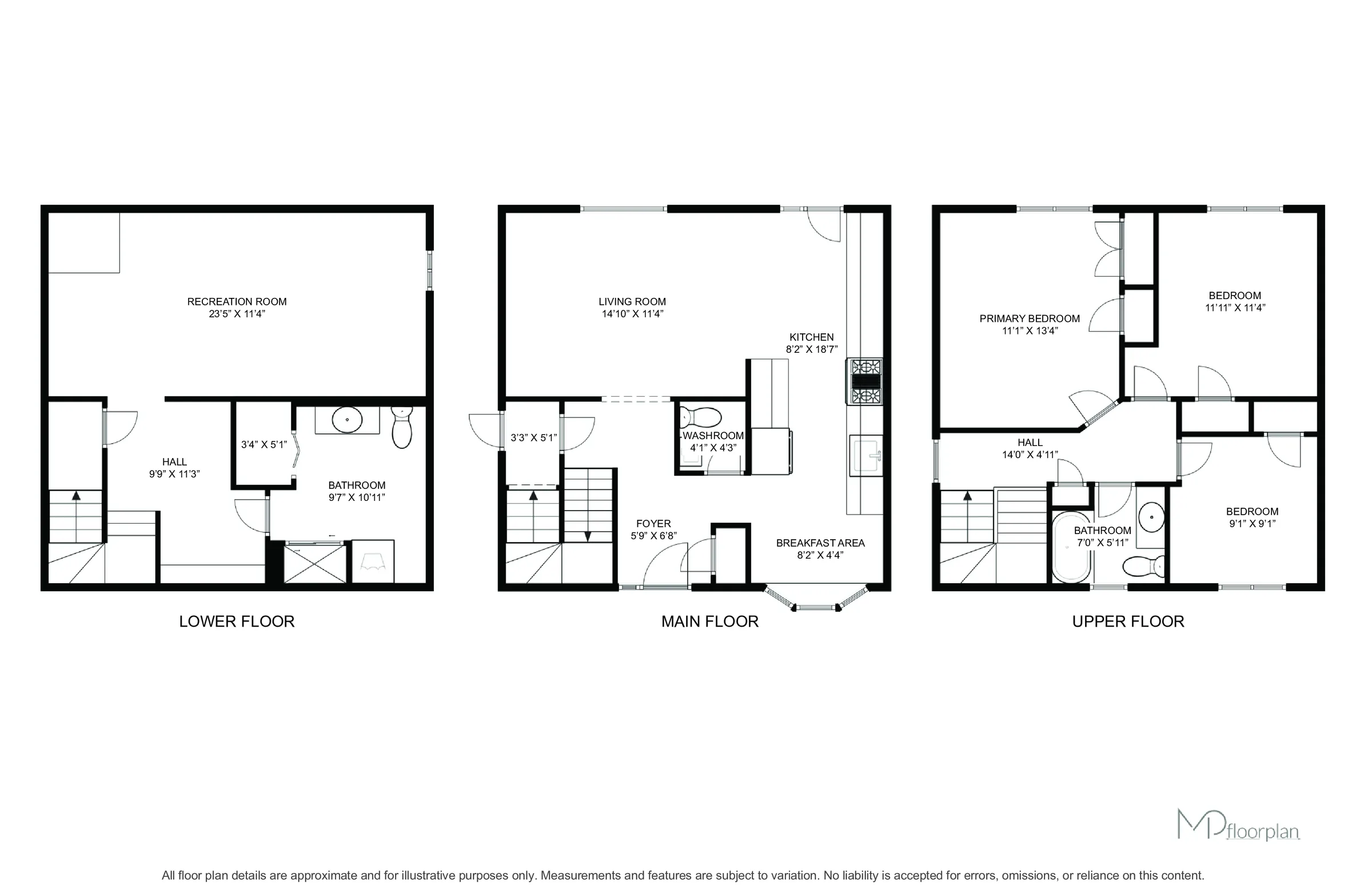 Floor plan of 1527 Forestdale Court, Oakville