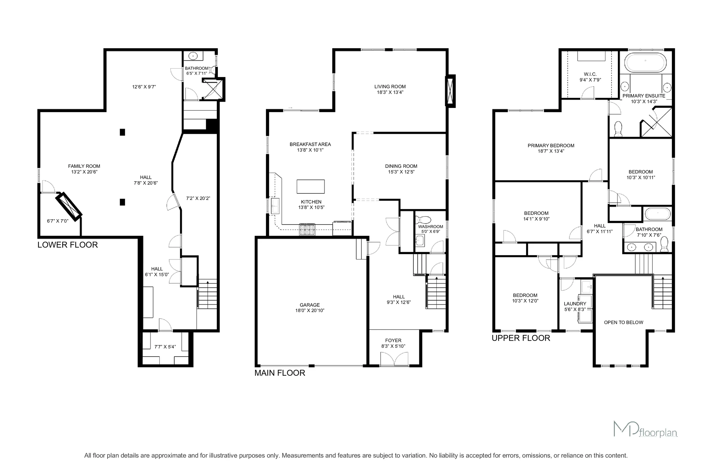 Floor plan of 6 McCandless Court, Caledon East
