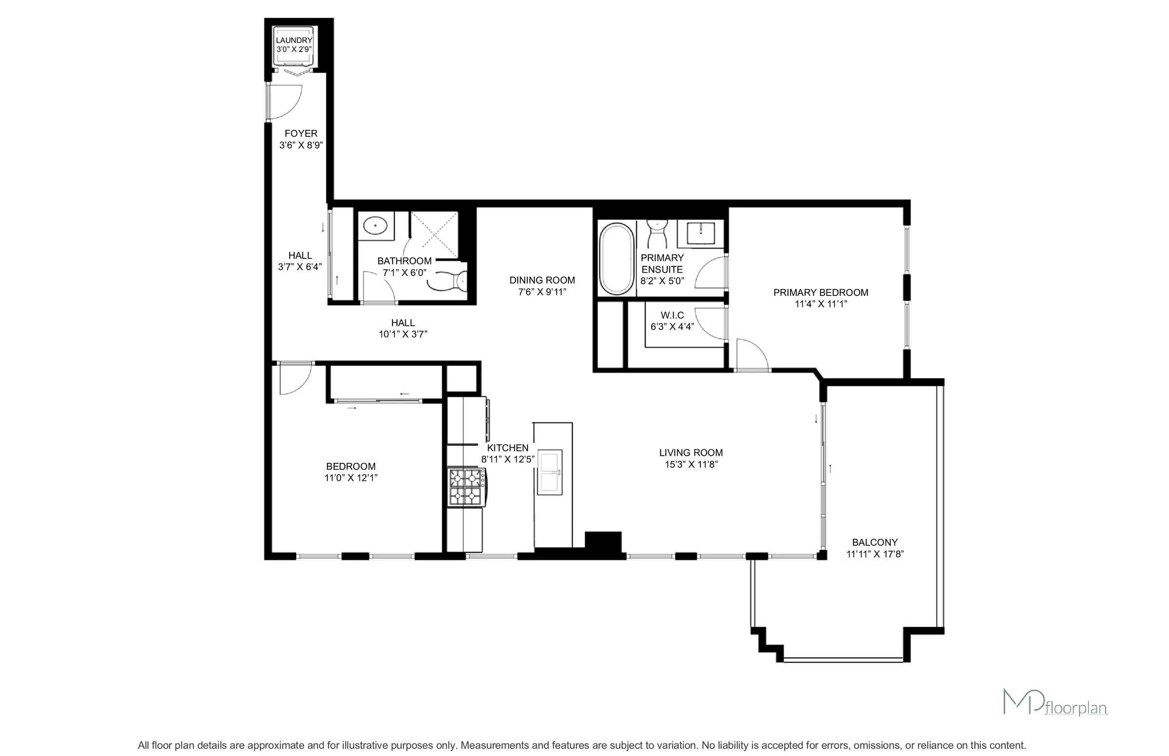 Floor plan of #406-388 Prince of Wales Drive, Mississauga