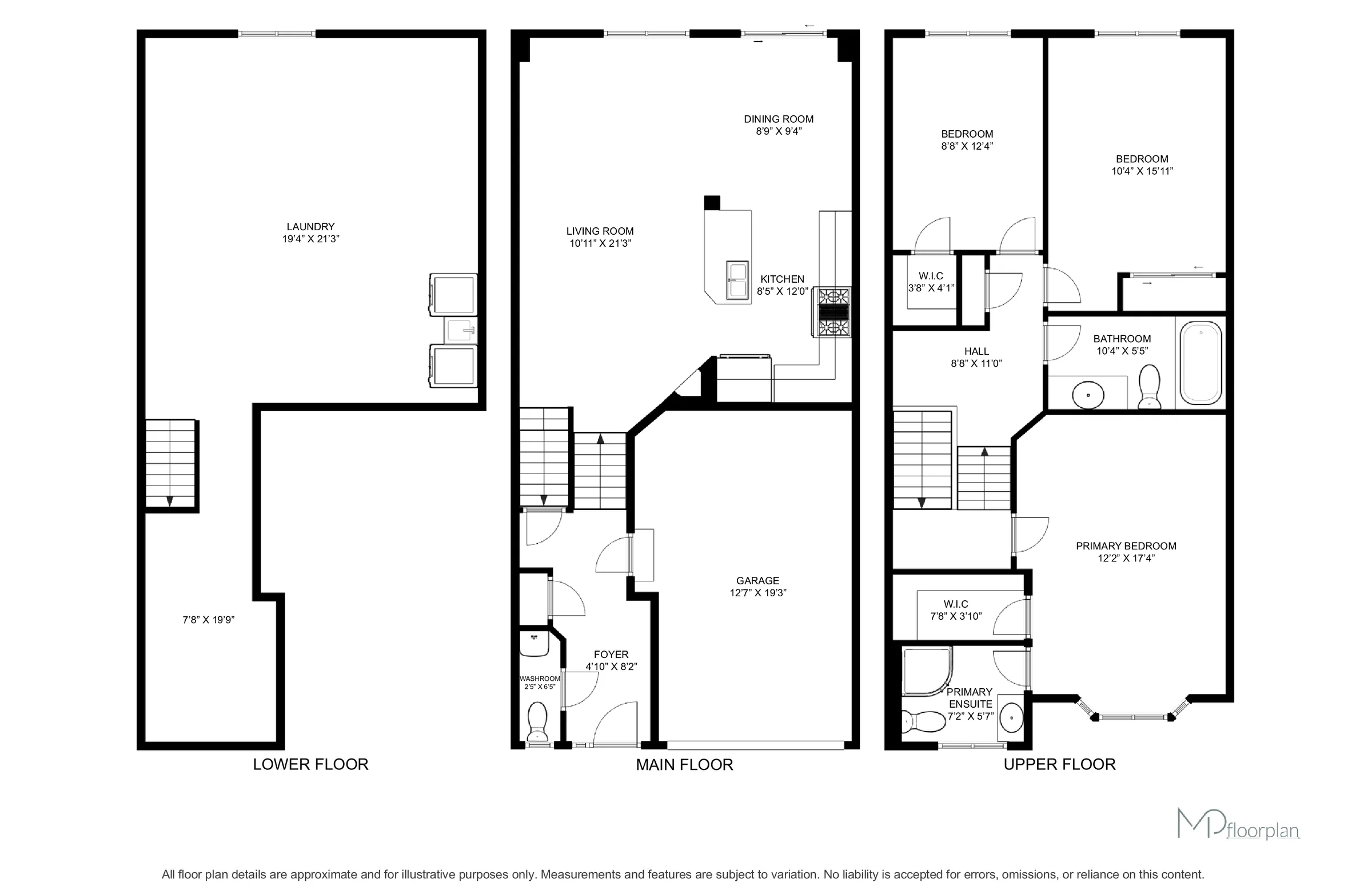 Floor plan of 98 Bloom Crescent, Hamilton