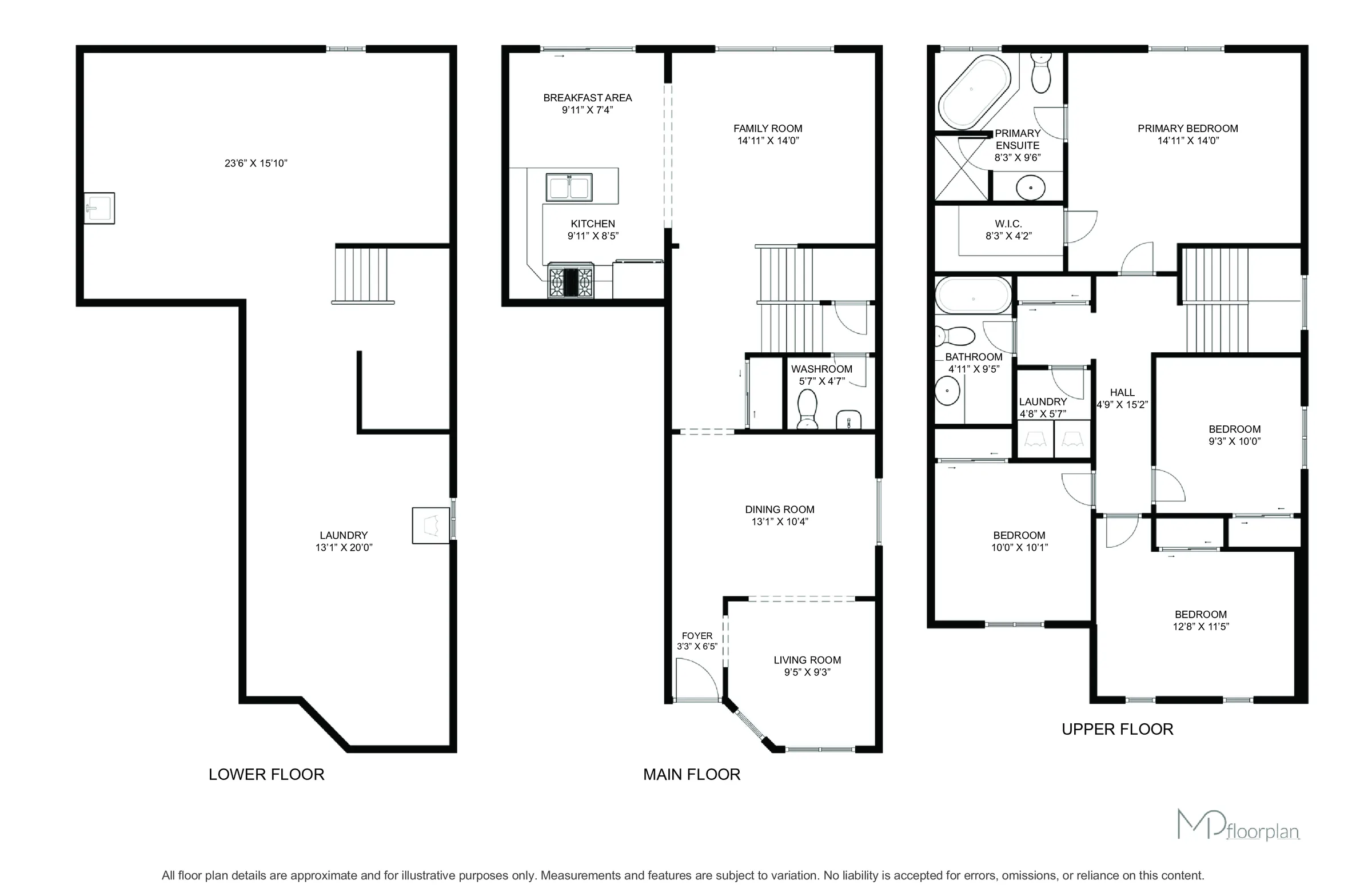 Floor plan of 4079 Gunby Crescent, Burlington