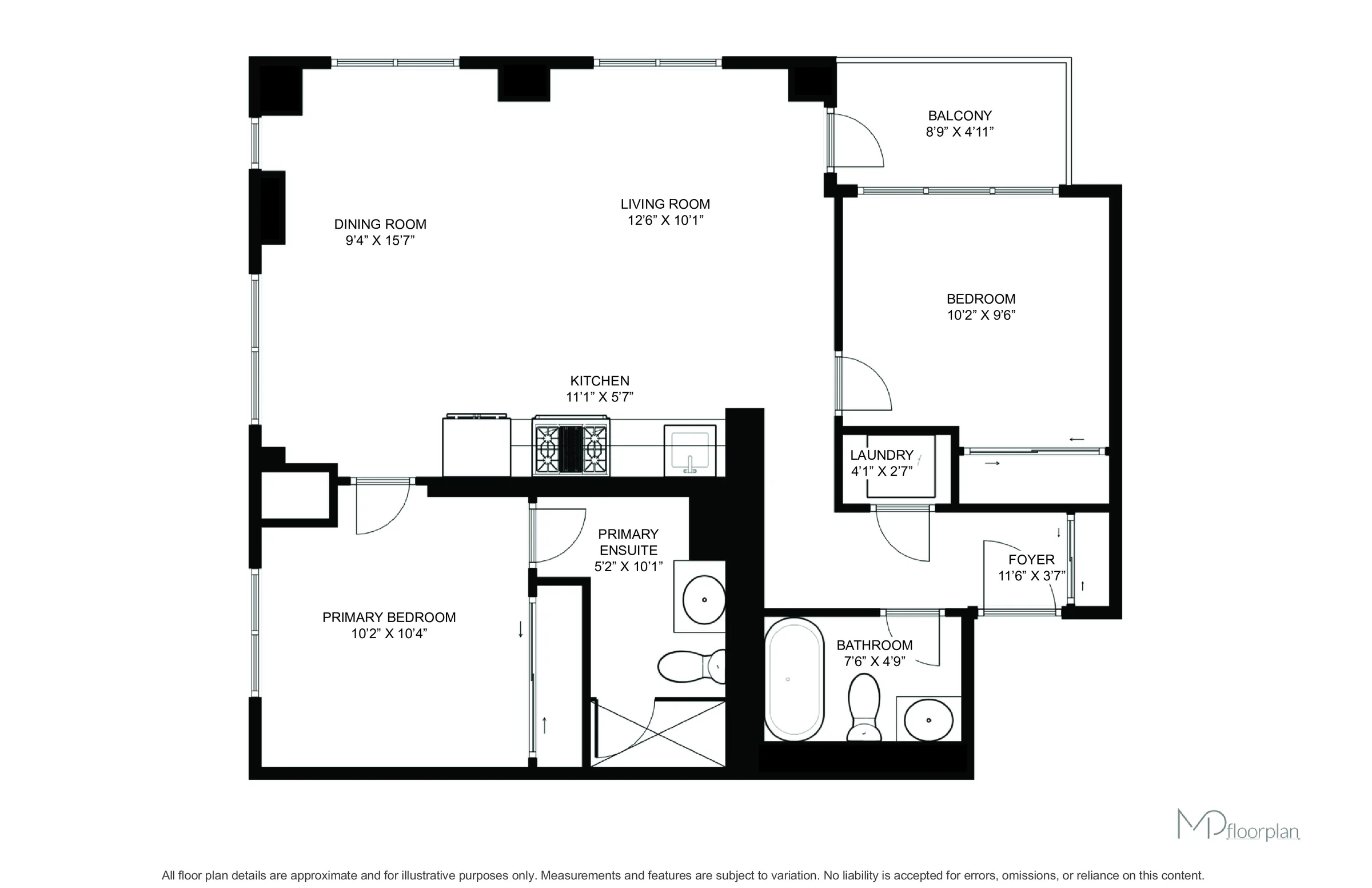 Floor plan of #610-1787 Saint Clair Avenue West, Toronto